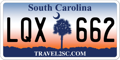 SC license plate LQX662