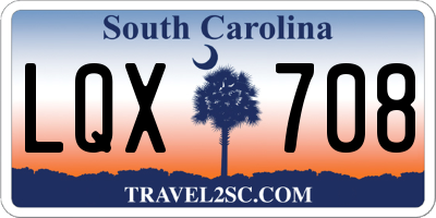 SC license plate LQX708