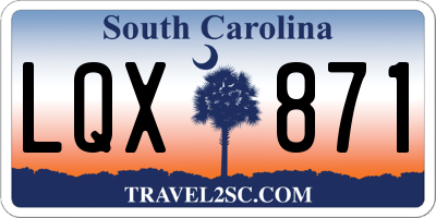 SC license plate LQX871