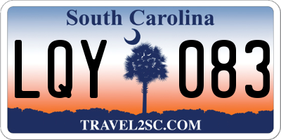 SC license plate LQY083