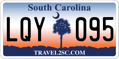 SC license plate LQY095