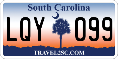 SC license plate LQY099