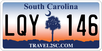 SC license plate LQY146