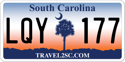 SC license plate LQY177