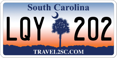 SC license plate LQY202
