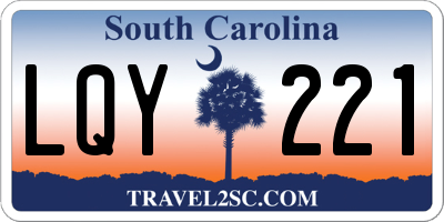 SC license plate LQY221