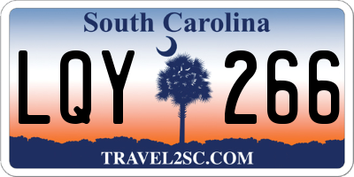 SC license plate LQY266