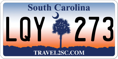 SC license plate LQY273