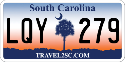 SC license plate LQY279