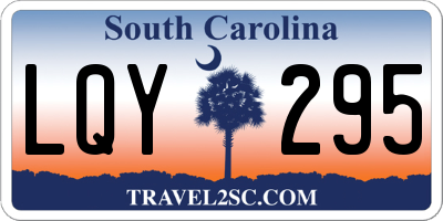 SC license plate LQY295