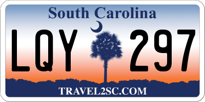 SC license plate LQY297