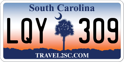 SC license plate LQY309