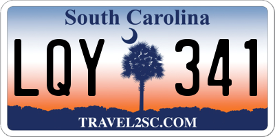 SC license plate LQY341