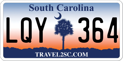 SC license plate LQY364