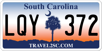 SC license plate LQY372
