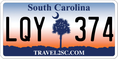 SC license plate LQY374