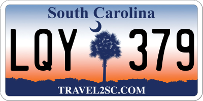 SC license plate LQY379