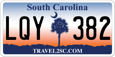 SC license plate LQY382