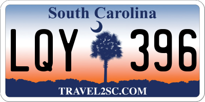 SC license plate LQY396