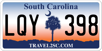 SC license plate LQY398