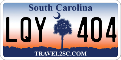 SC license plate LQY404