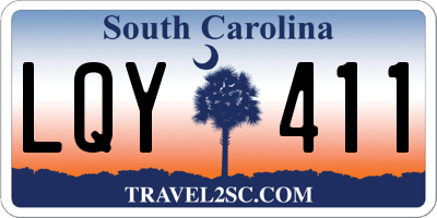 SC license plate LQY411