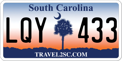 SC license plate LQY433