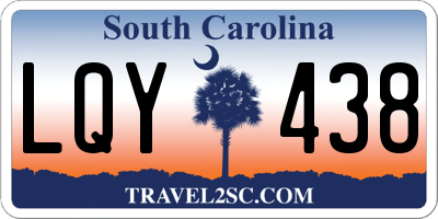 SC license plate LQY438