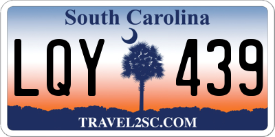 SC license plate LQY439