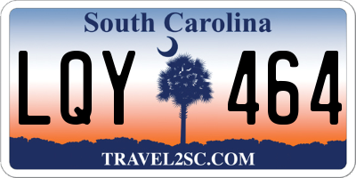 SC license plate LQY464