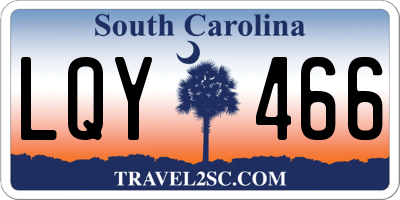 SC license plate LQY466