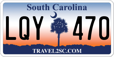 SC license plate LQY470