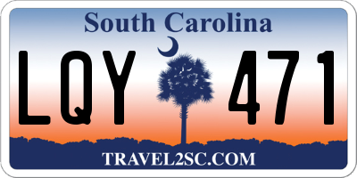 SC license plate LQY471