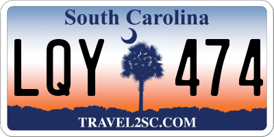 SC license plate LQY474