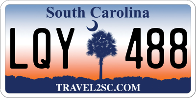 SC license plate LQY488