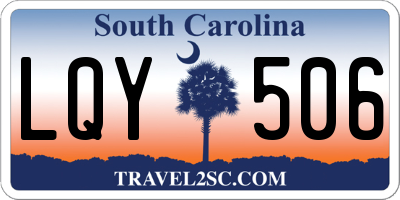 SC license plate LQY506