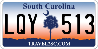 SC license plate LQY513