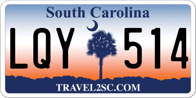 SC license plate LQY514