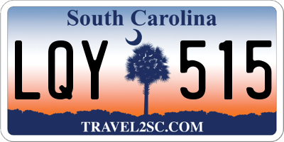 SC license plate LQY515