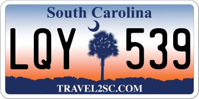SC license plate LQY539