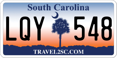 SC license plate LQY548