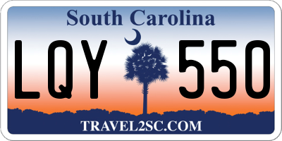 SC license plate LQY550