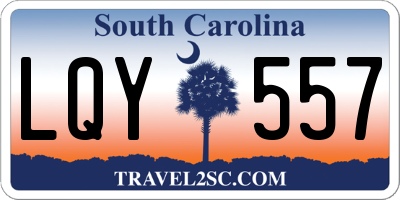 SC license plate LQY557