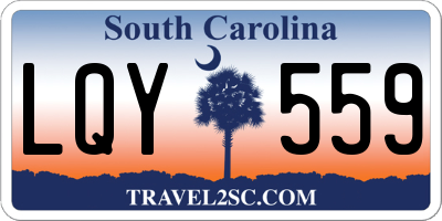 SC license plate LQY559