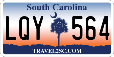 SC license plate LQY564