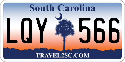SC license plate LQY566