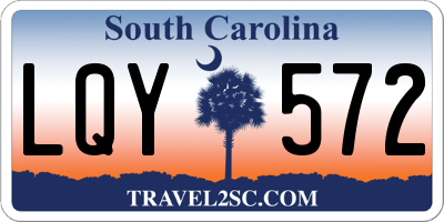 SC license plate LQY572