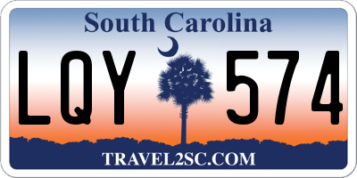 SC license plate LQY574
