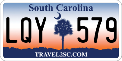 SC license plate LQY579