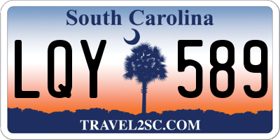 SC license plate LQY589